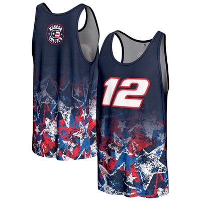  Ryan Blaney ProSphere 2025 NASCAR Salutes Collection Tank Top - Navy